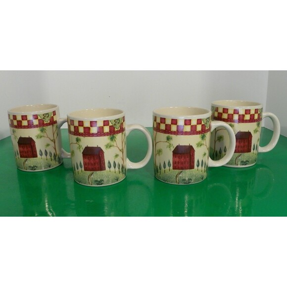 Thomson COUNTRY HOME Mug (s) LOT OF 4 Cs Coffee Hot Cocoa Cup - Picture 8 of 8